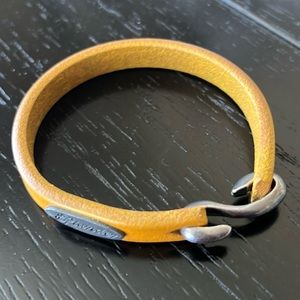 Faux leather mustard yellow Plunder bracelet-Like New